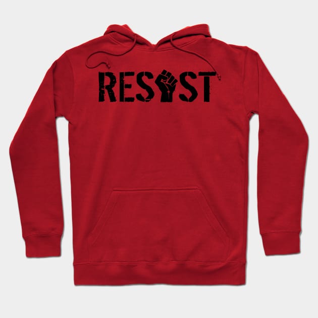 RESIST (fist clenched) Hoodie by Elvdant